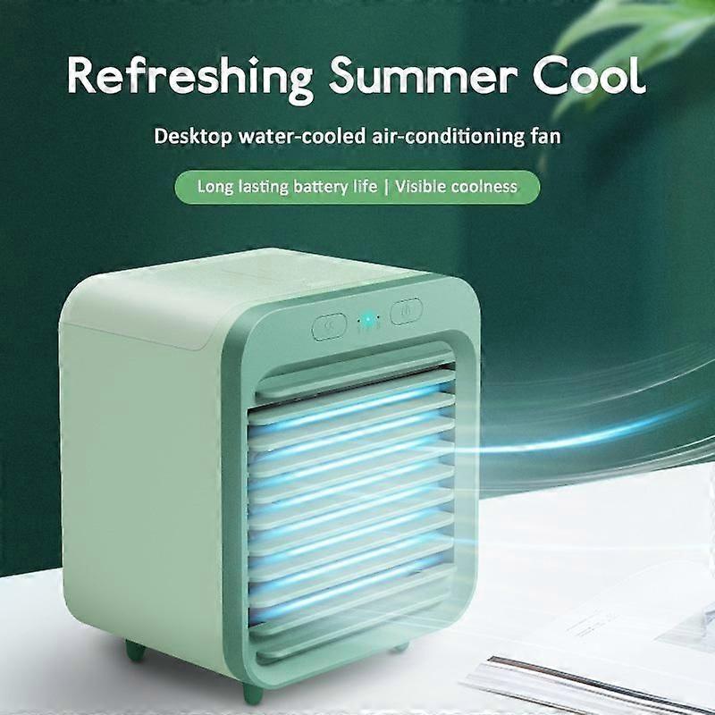 New Mini USB Portable Air Cooler Fan Air Conditioner Light Desktop Cooling Fan Humidifier Purifier f HG