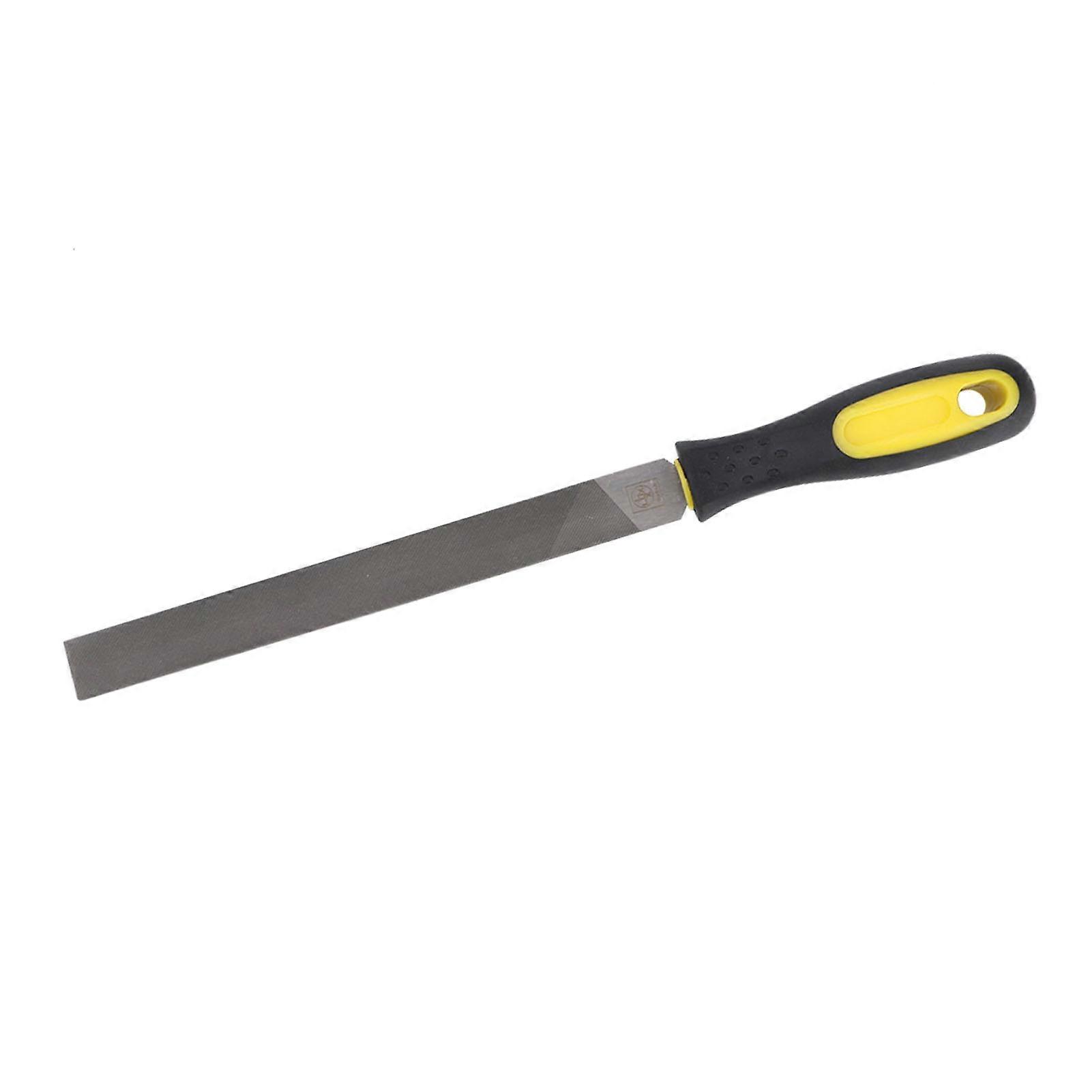 8in Flat Mill Steel File with Handle T12 Carbon Tool Steel