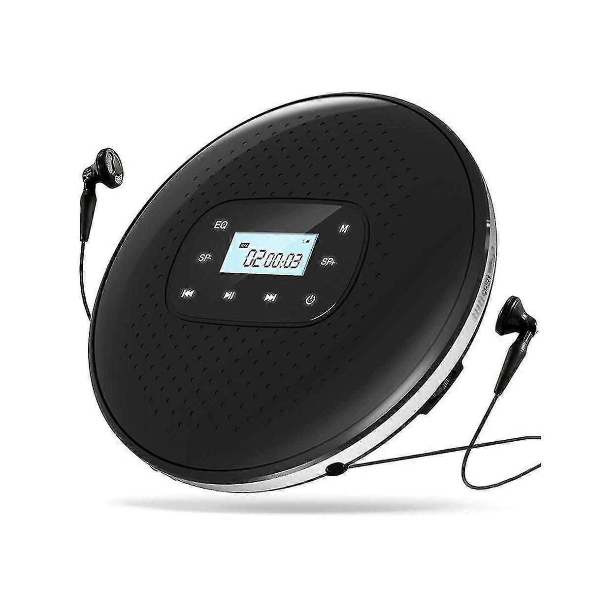 Tragbarer CD-Walkman Wiederaufladbarer intelligenter Touchscreen-CD-Player Digitalanzeige Stereolautsprecher