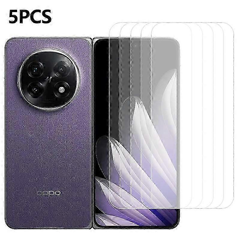 5個Oppo Find N5 5Gフロントスクリーンプロテクター、0.3mm 2.5D強化ガラス、クリアフィルム