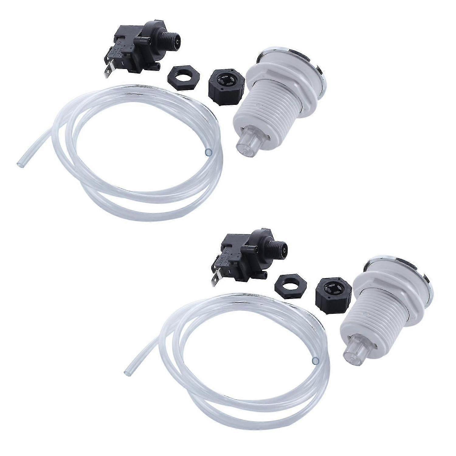 2x 16a On Off Push Button Switch Jetted Whirlpool Jet for Bath Tub ...