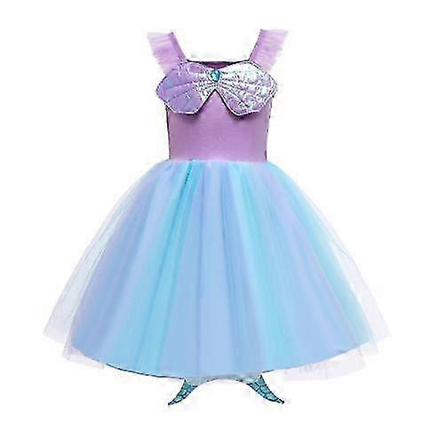 Petite Fille Sirène Robe Princesse Jupe