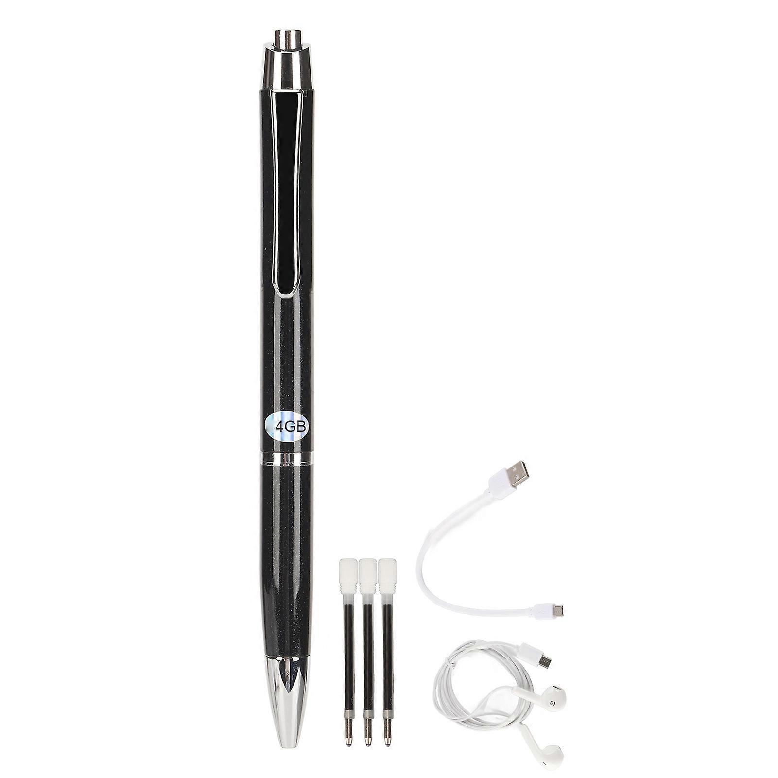 Digital Portable to Text Noise Reduction Voice Activated Recorder Pen for Lecture Meeting Class