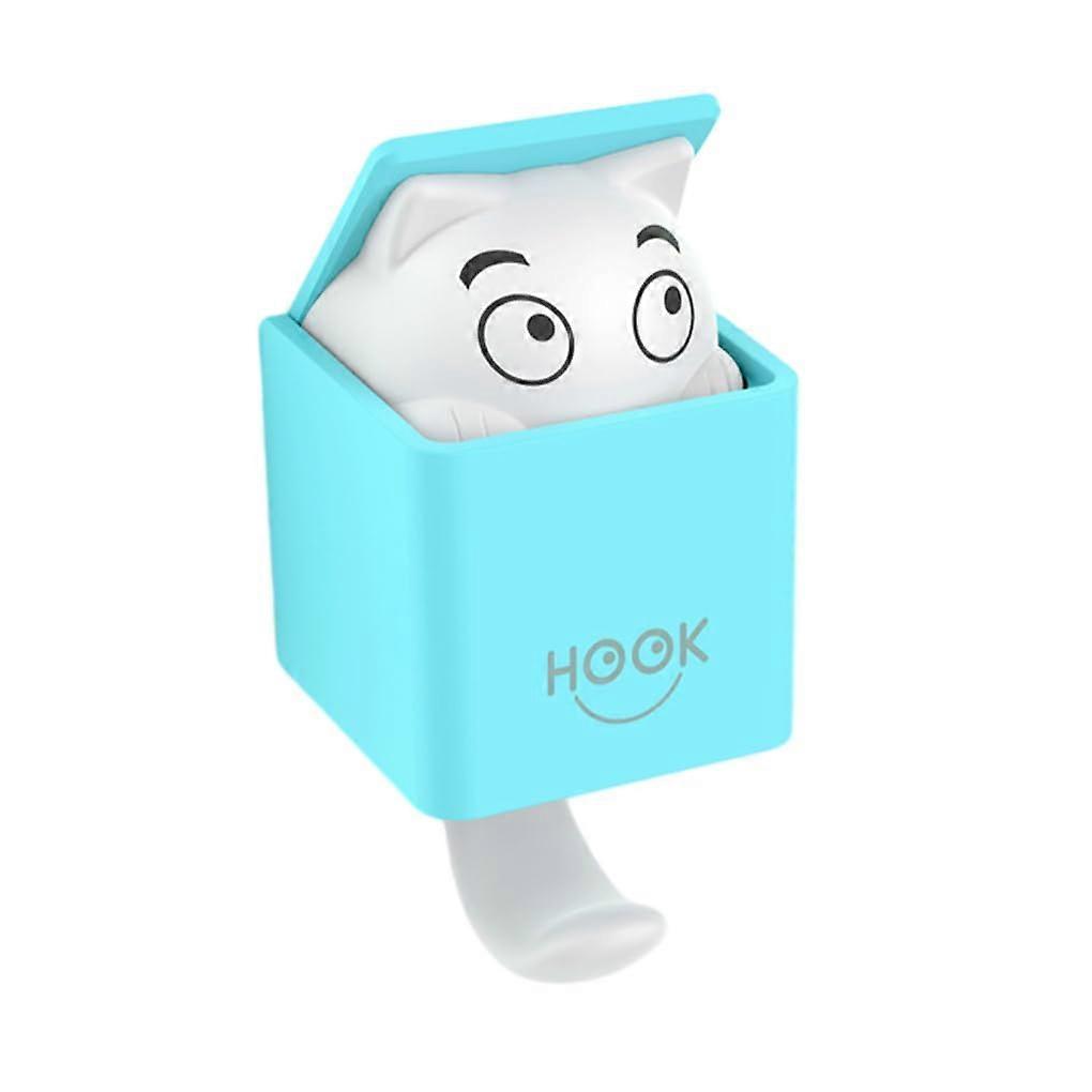 Wall Hook ABS Plastic NoDamage To Wall Easy Installation, KidFriendly Coat Rack Hook For Clothes, Blue