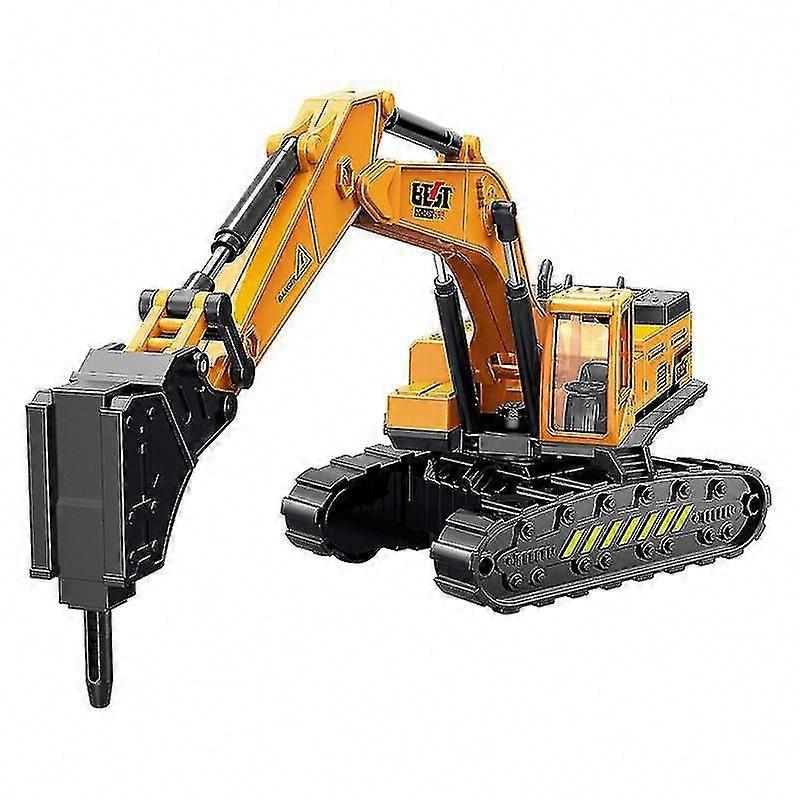 Simulation Engineering Excavator Toy Vehicle Drilling Machine Model Car for Boys NIUNIU