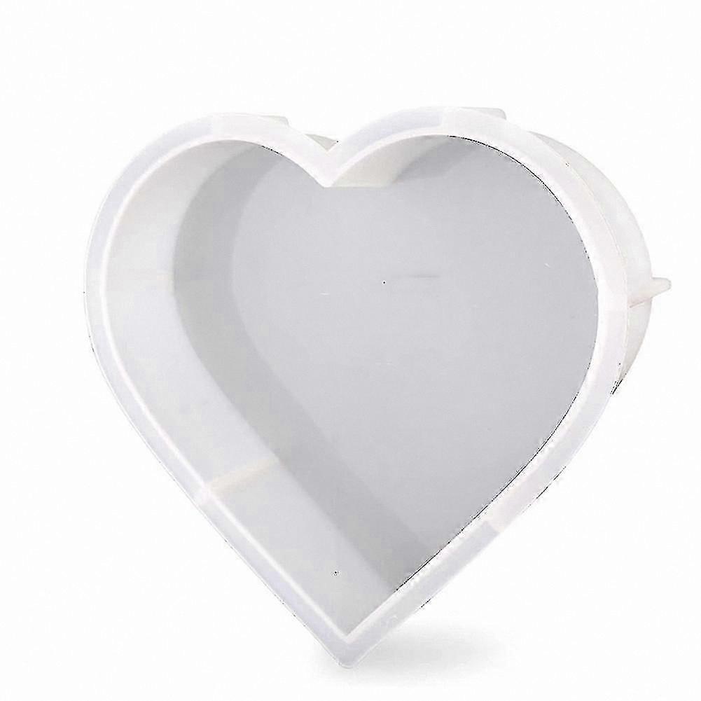 Heart-Shaped Silicone Resin Molds for Flower Embedding and Art Projects