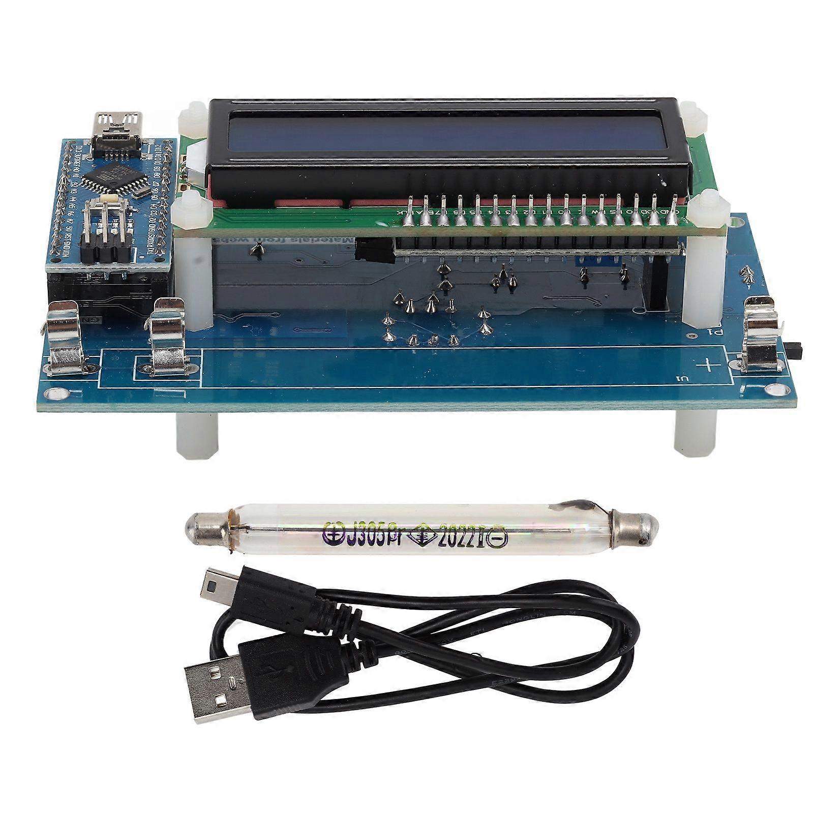 Geiger Counter Kit Module GM Tube USB LCD-skjerm Geiger Counter Part for Nuclear Radiation Detection 380V?550V