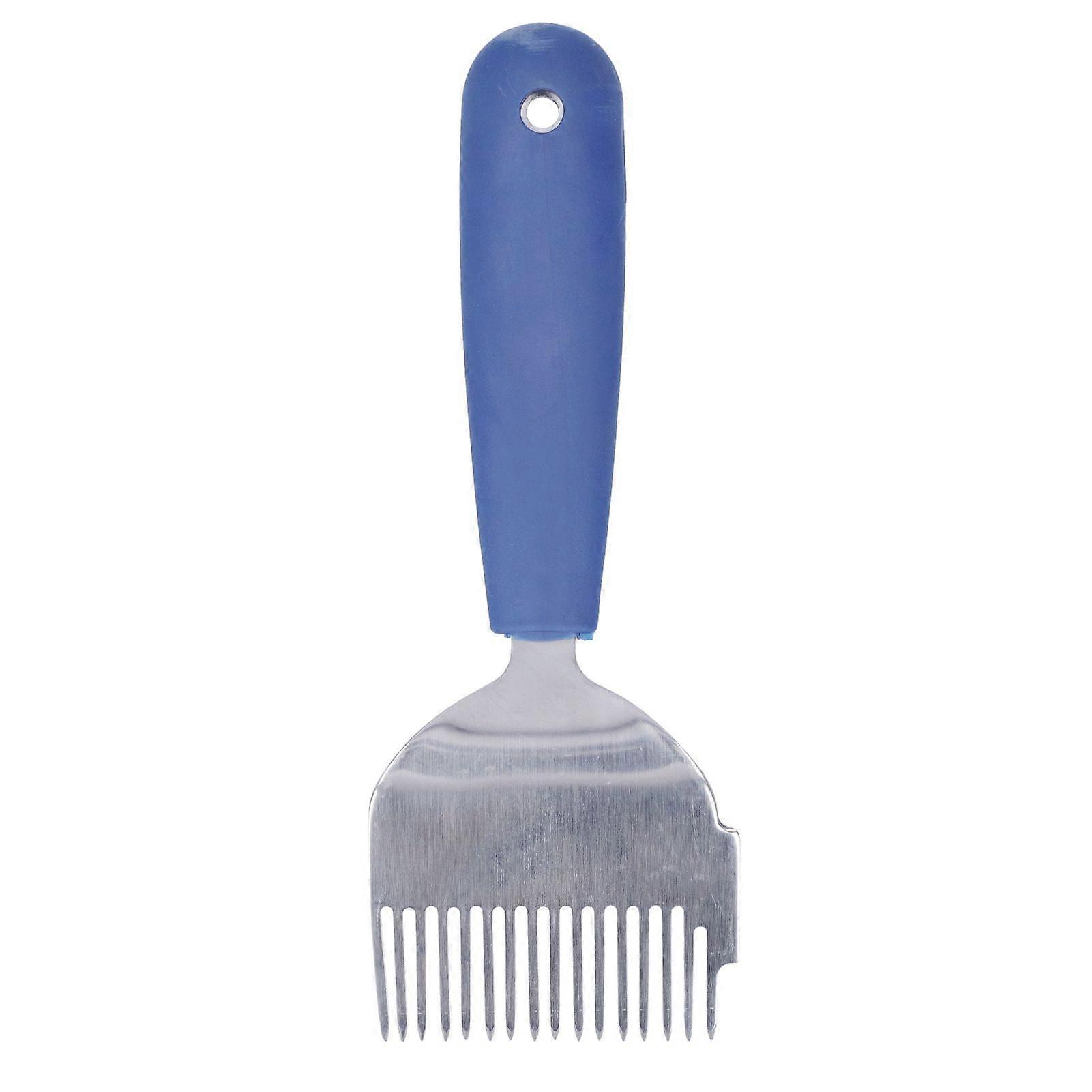 प्लास्टिक हैंडल के साथ 16 टिन स्टेनलेस स्टील अनकैपिंग कांटा मधुमक्खी पालन शहद कांटा फावड़ा उपकरण