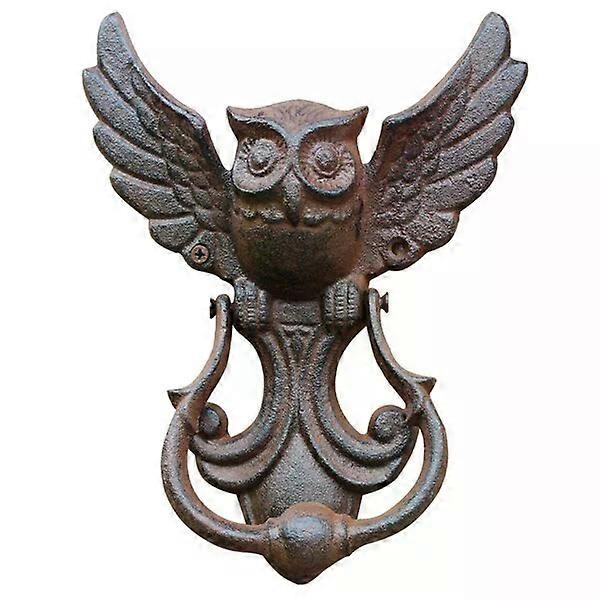 Owl door knocker, made of iron and durable, suitable for multiple places
