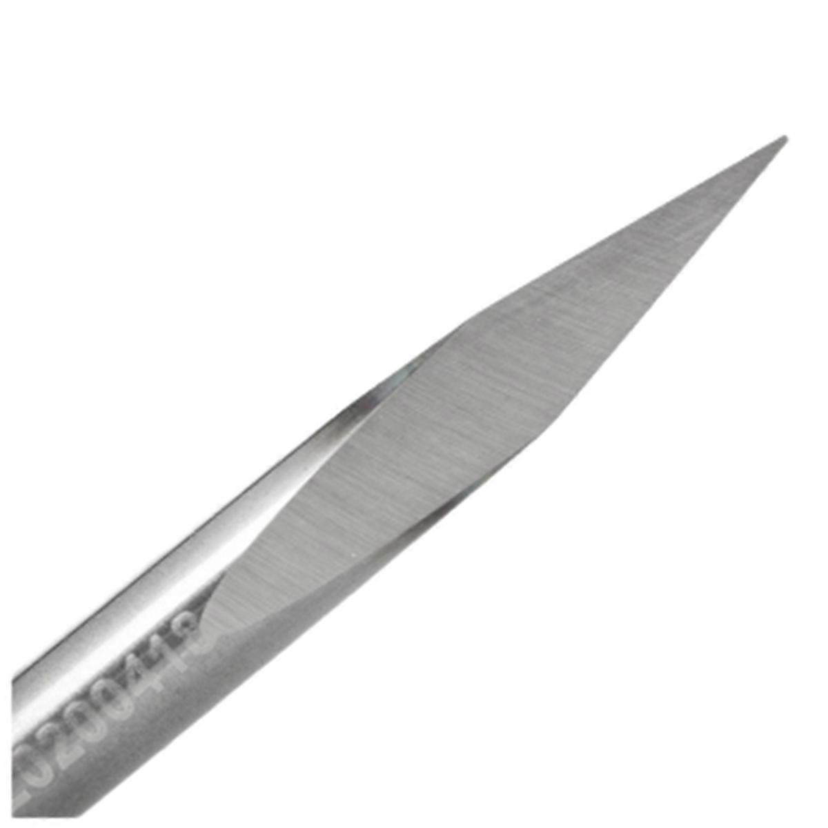 1pc 45 Degrees Milling Cutter 3.175mm Shank Tip Carving Cutter Tungsten Carbide Router Bit PCB 3D Engraving Bit