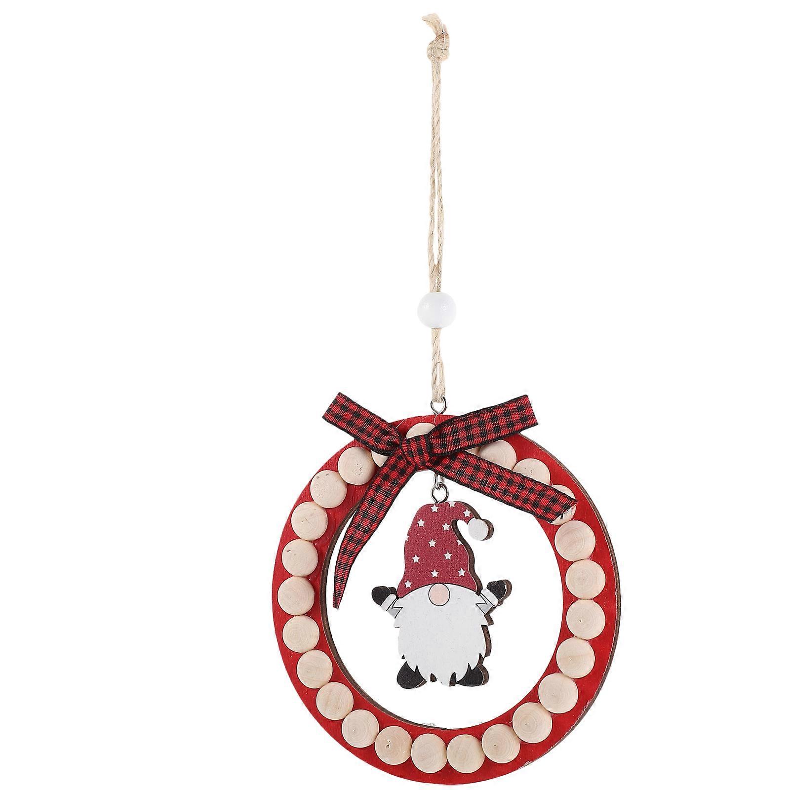 Wooden Christmas Tree Hanging Ornament for Holiday Decoration in Multi Color with Unique Design 1piece