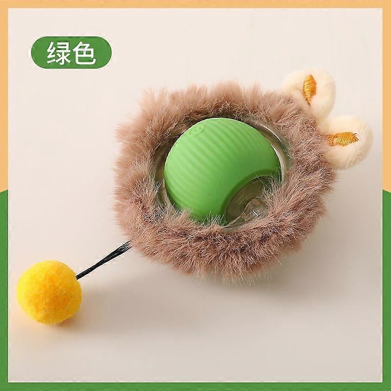 Interactive Cat Toy Ball for Indoor Cats, Fast Self Rolling Ball Cat Toy on Carpet, Smart Interactive Automatic Cat Toy Ball for Gifts for Indoor Cats