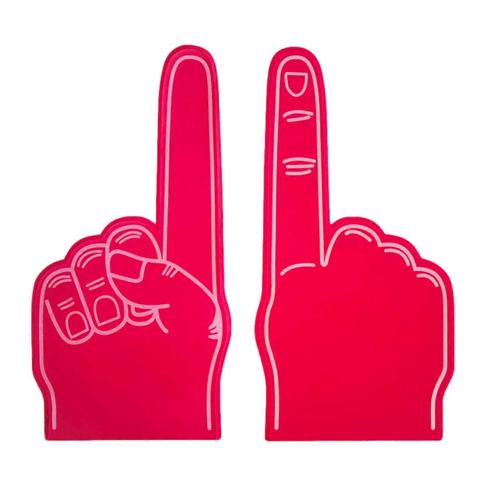 Giant Foam Finger 2 Pack Gladiator Style Pointing Foam Hand Cheer Gloves Large Blank Foam Hand For Sports Events