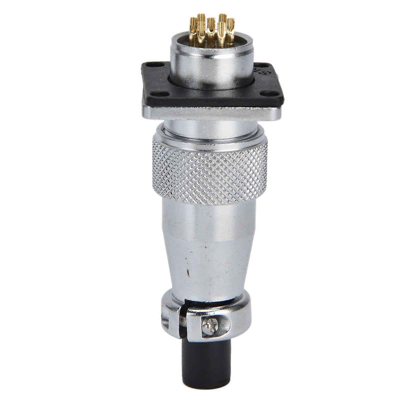 400V WS16 7-Core Aviation Plug Socket Connector Zinc Alloy