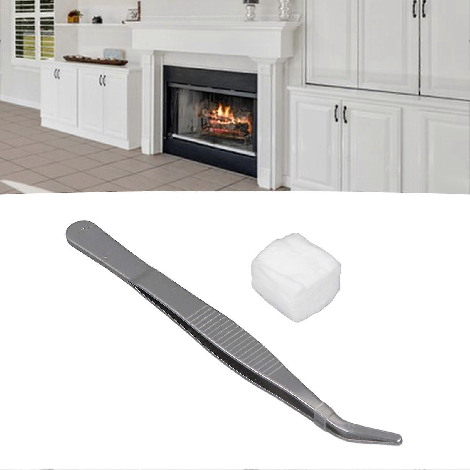 96 Pcs Ceramic Wool Wick 0.8x0.8x0.8in High Temp Resistant