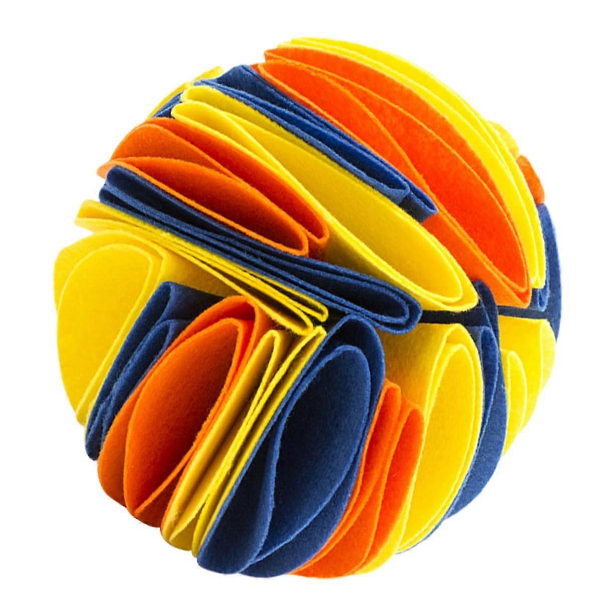 Durable Felt Pet Snuffle Ball BiteResistant Nosework Toy For Dogs Interactive Sniffing Puzzle Washable SkinFriendly