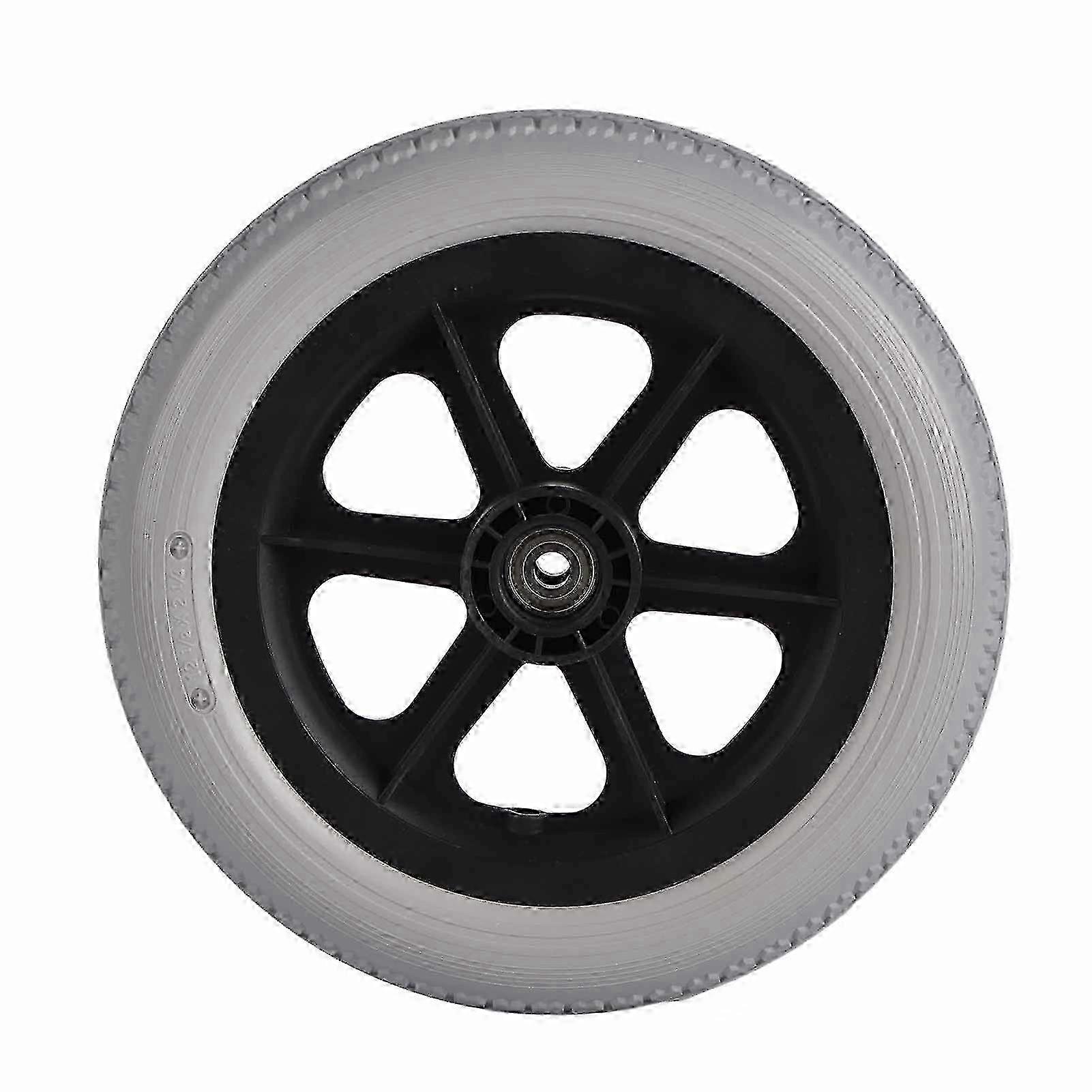 Polyurethane Wheelchair Wheel, Solid Tire Construction for Reliable Performance, Non Slip Design Ensures Safe Travel, Versatile Replacement Optio