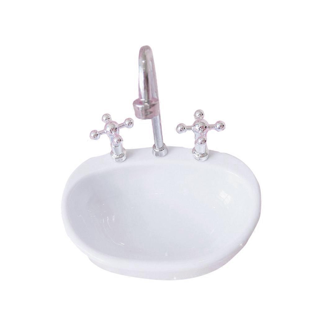 Girl Heart Wash Basin Shape Desktop Decor for Pearl Display Table White