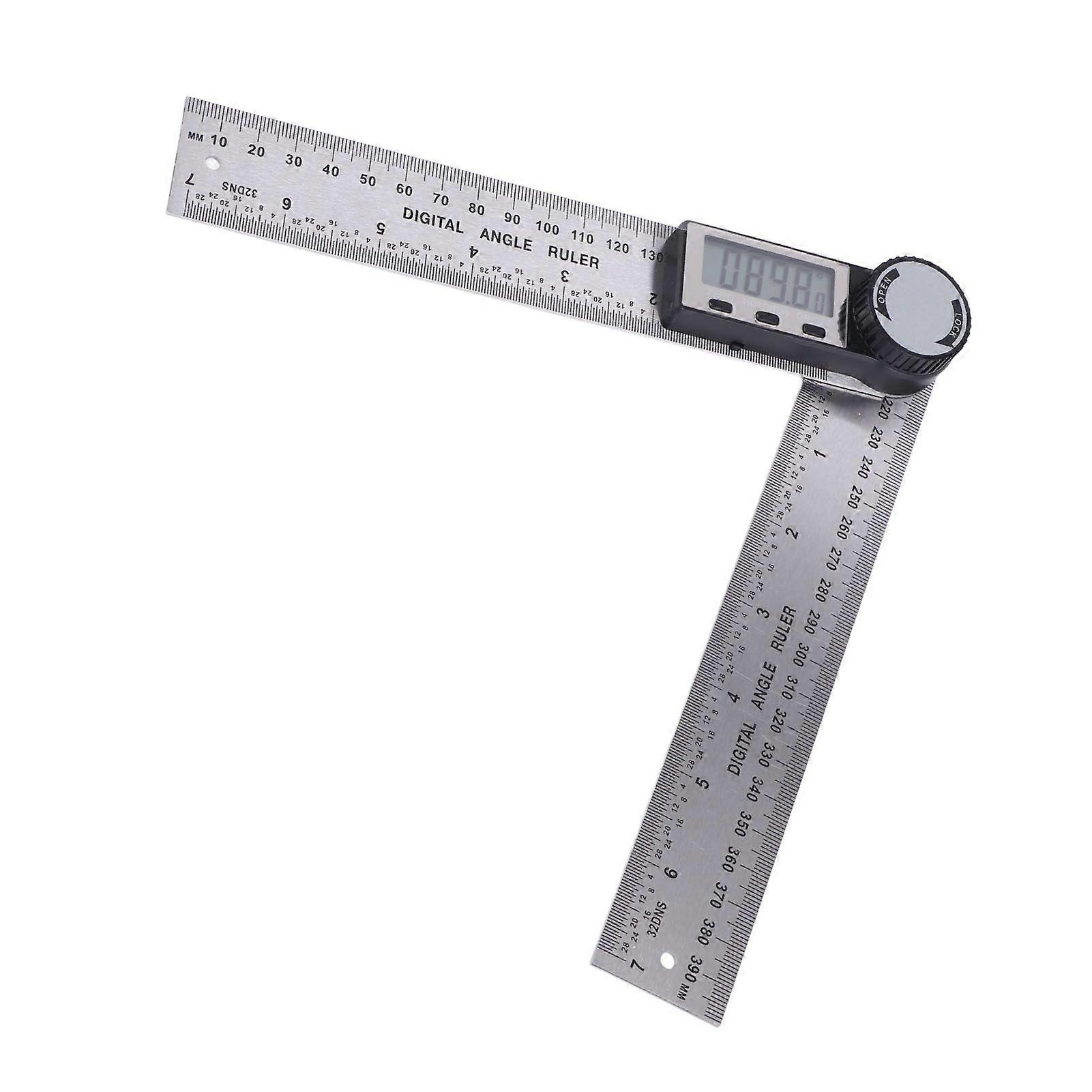10390mm Stainless Steel Electronic Protractor Digital Goniometer Angle Finder Miter Gauge Ruler