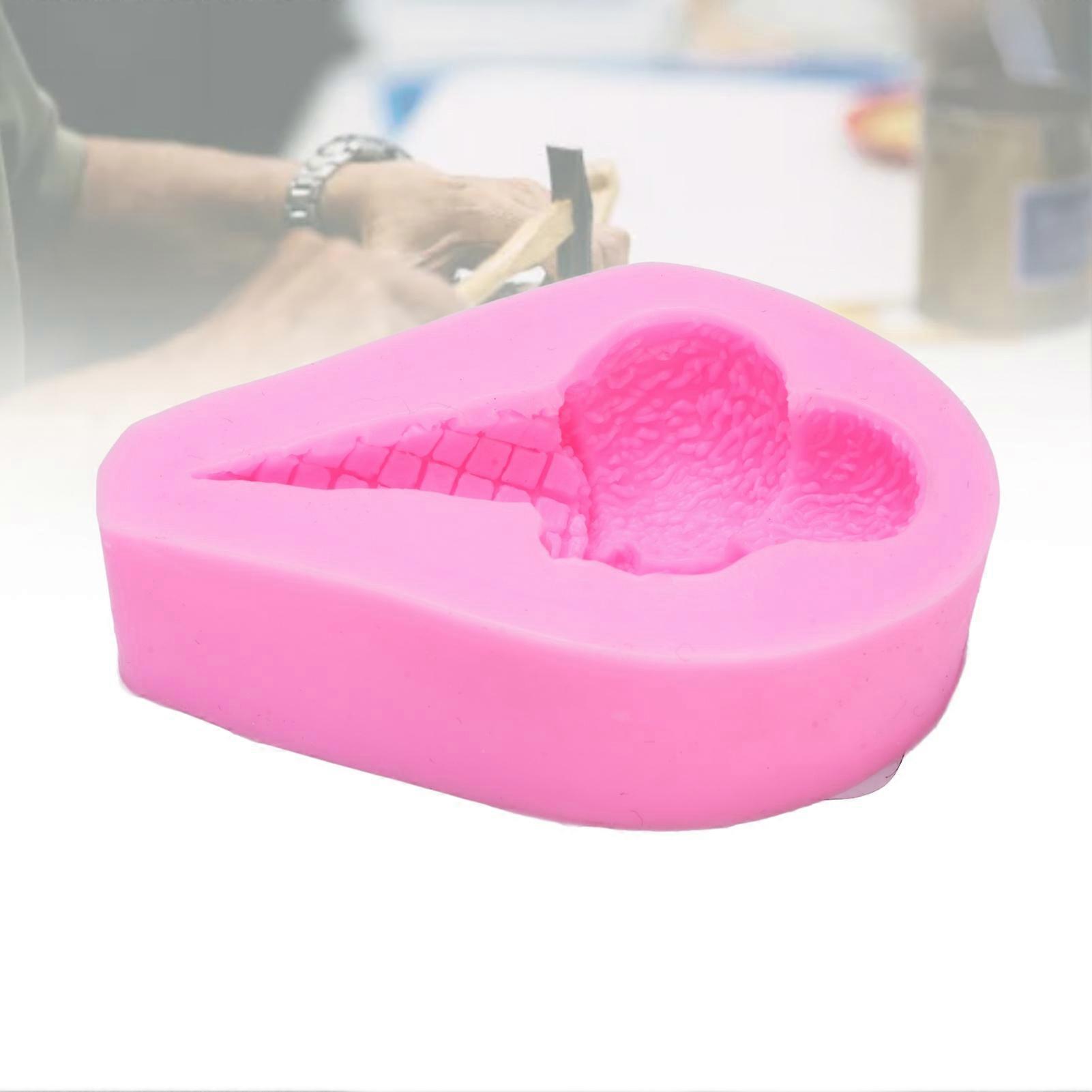 Reusable Non-Stick Silicone Ice Cream Fondant Mould for Cakes