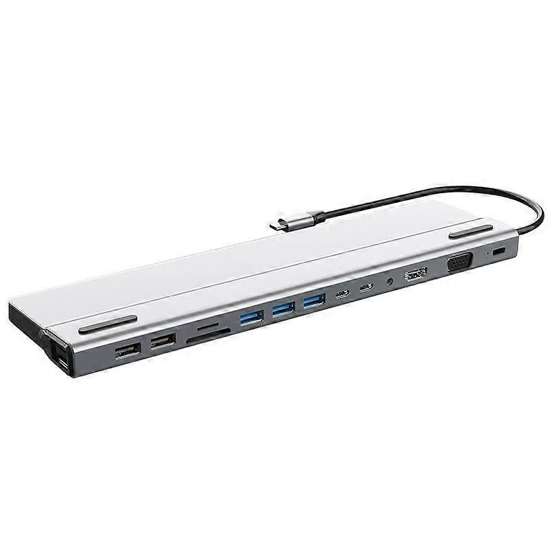 14 In 1 Type-C Docking Station USB HUB Multi Port Hub BT14E