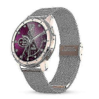 Smartwatch, Zahnruf, Lokale Musikwiedergabe, Smartwatch, Herzfrequenz, Druck, Sauerstoffmon ing (Silber)