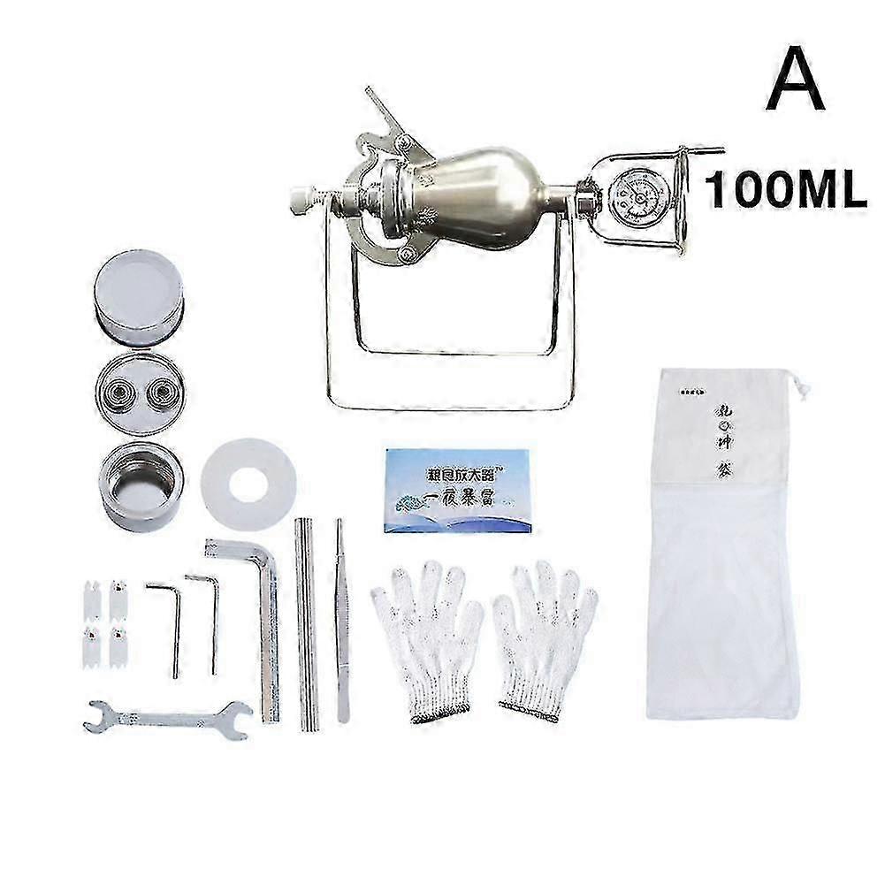 Verdikte Popcorn Maker Hand-cranked Cannon Puffing Machine Kalebas Type