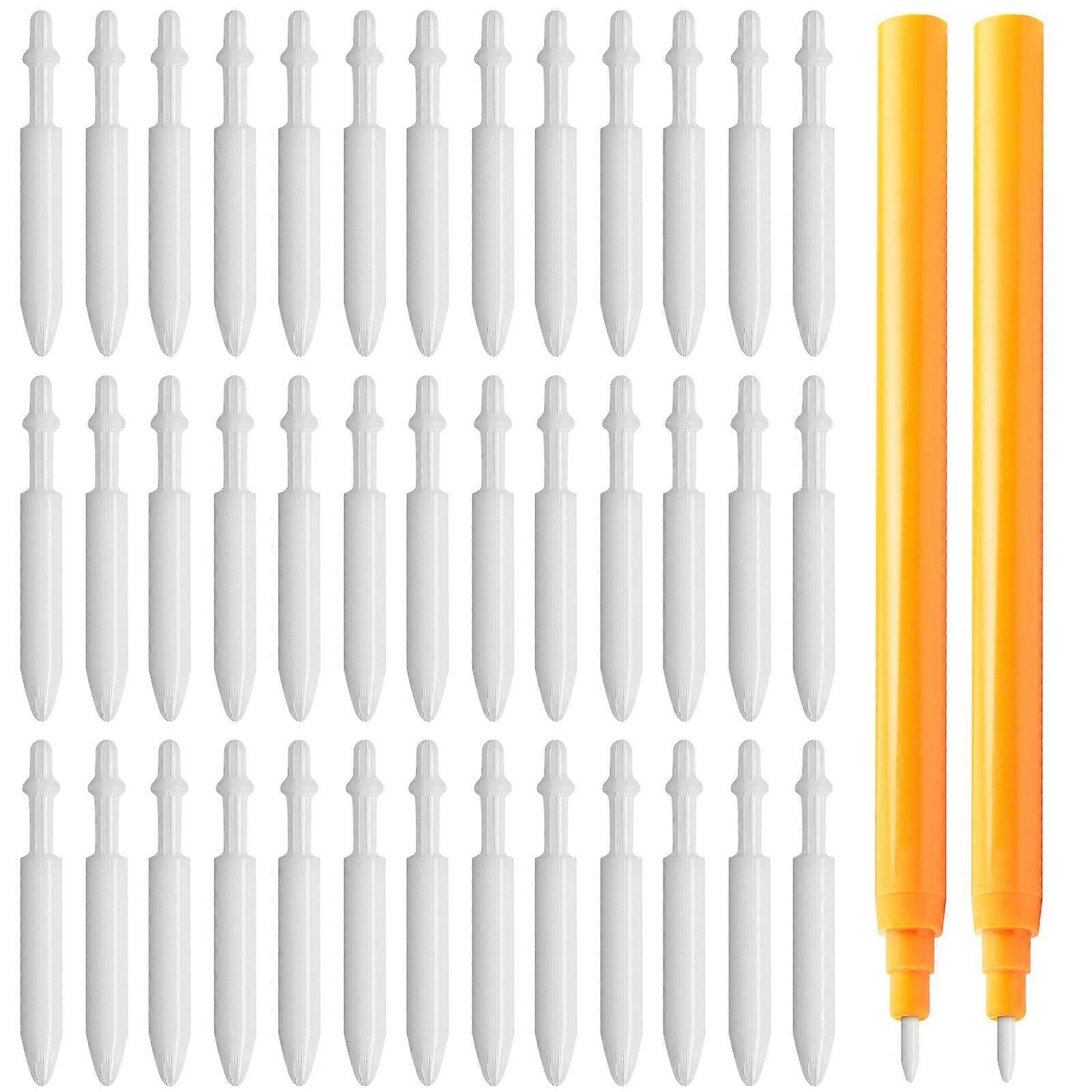Paint Pen Nibs Acrylic Marker Tips for Replacement 100Pcs Nylon White