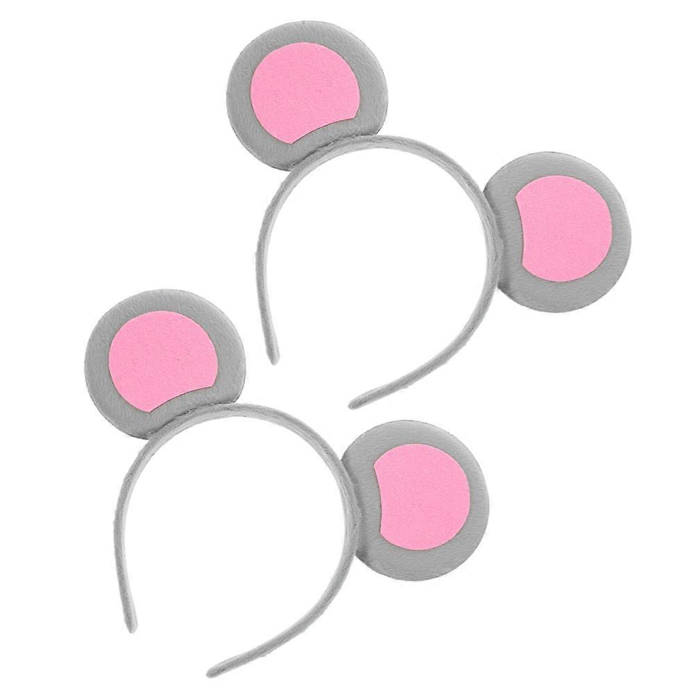 Mouse Ear Headband for Women 6Pcs Adorable Cartoon Animal Ears Headbands
