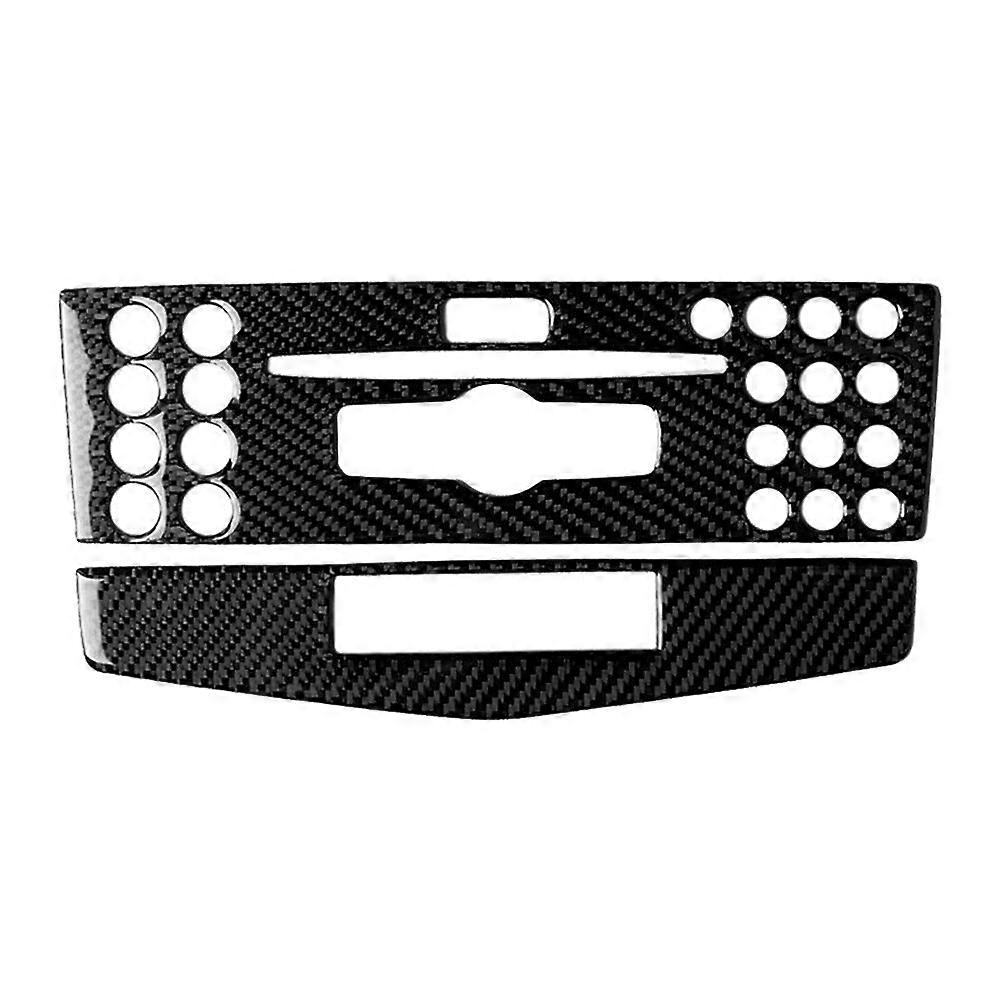 Carbon Fiber Console CD Panel Trim for - C Class W204