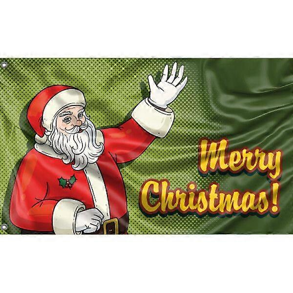 popkonst glad jul flagga FG1295