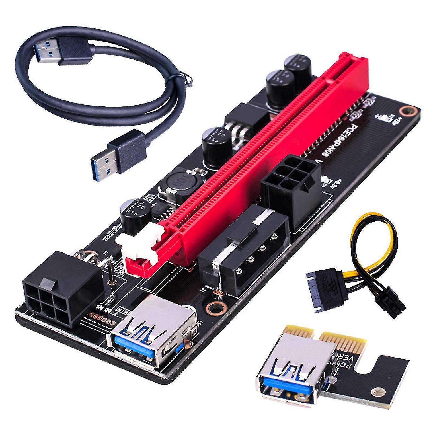 PCI-E Riser 009S 16X Extender PCI-E Riser USB 3.0 Graphics Card Dedicated PCIE Extension Cable Adapter Card