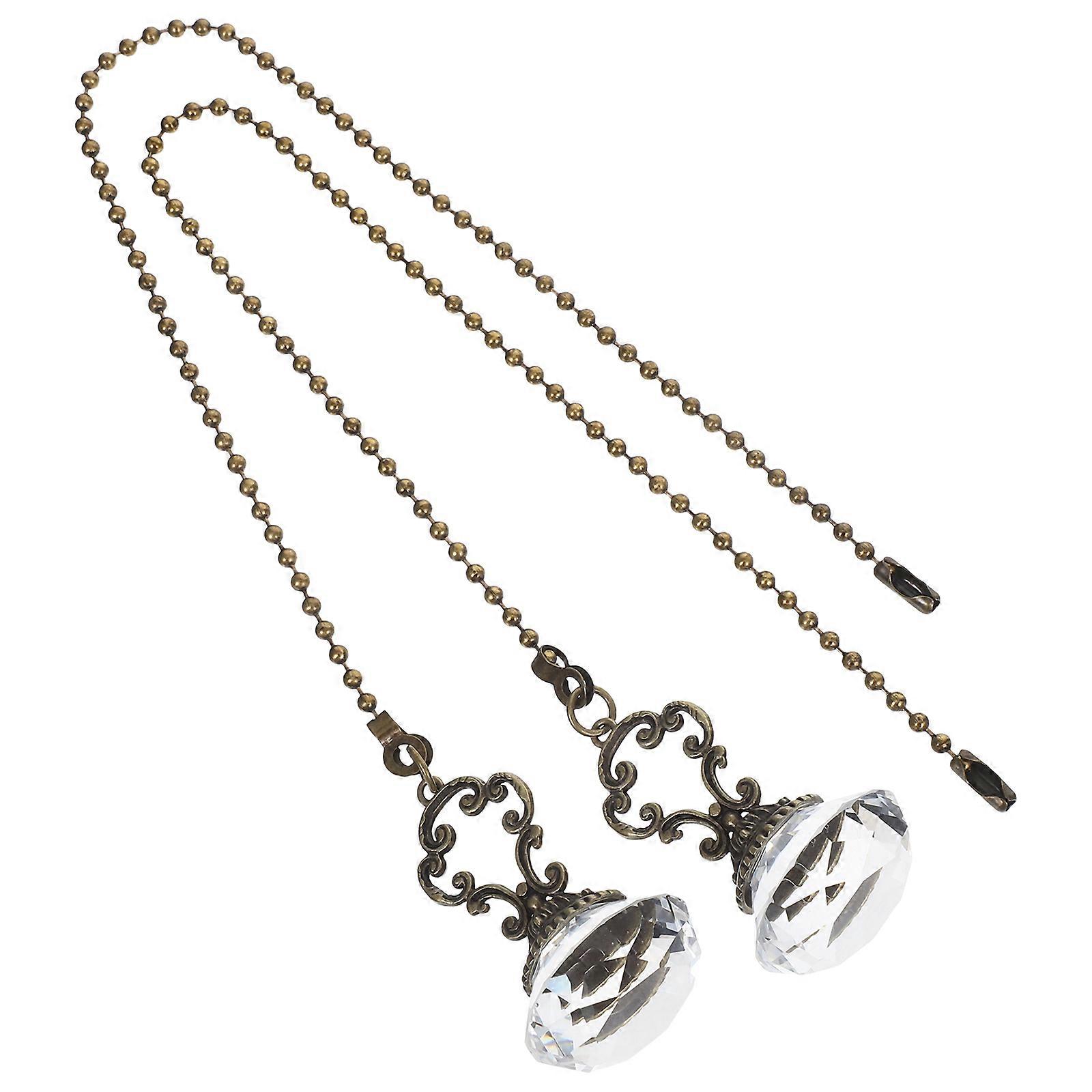 Crystal Ceiling Fan Pull Chain Extension for Light Pendant 10Pcs