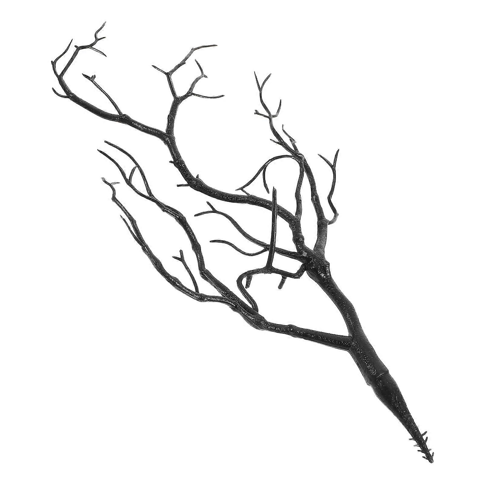 Black Artificial Antler Branches Plastic Decoration for 3Pcs DIY Use