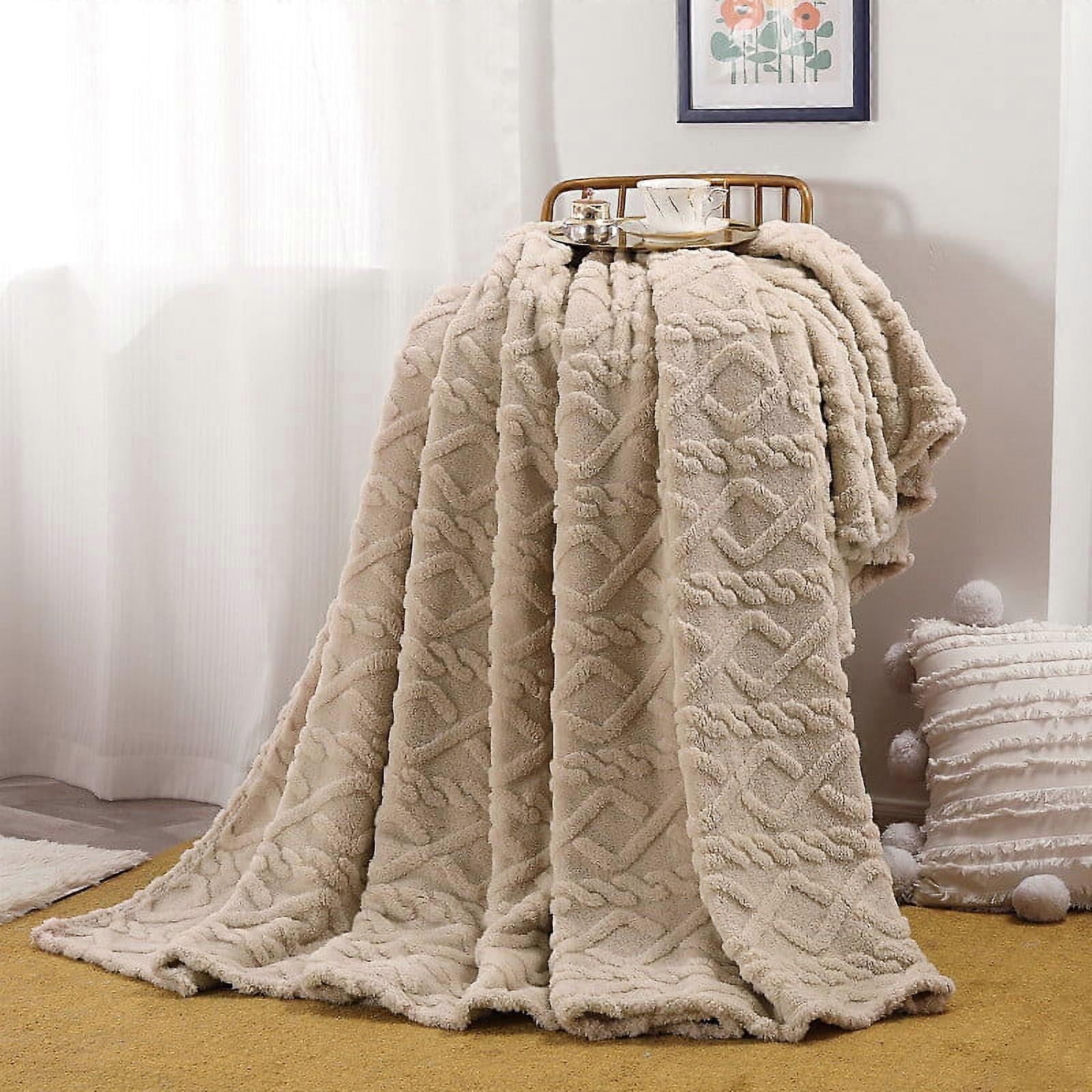 RRCSS Soft Warm Solid Color Warm Micro Plush Wool Blanket Carpet Sofa Bedding 70X96Cm Windproof Solid Color Single Layer Blanket Nap Blanket