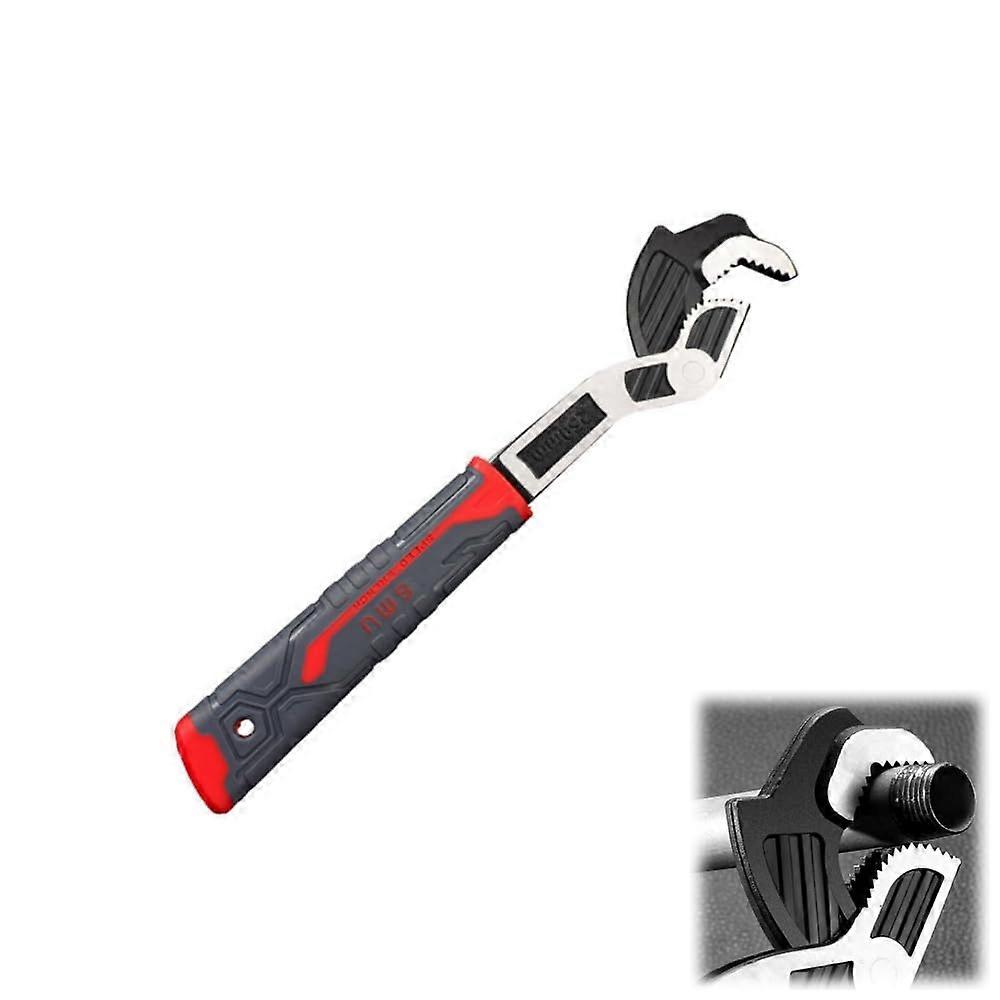 Heavy-Duty Self-Locking Adjustable Pipe Wrench 10in | Durable Plumbing Tool for Faucets, Valves, and Pipes with Non-Slip Handle