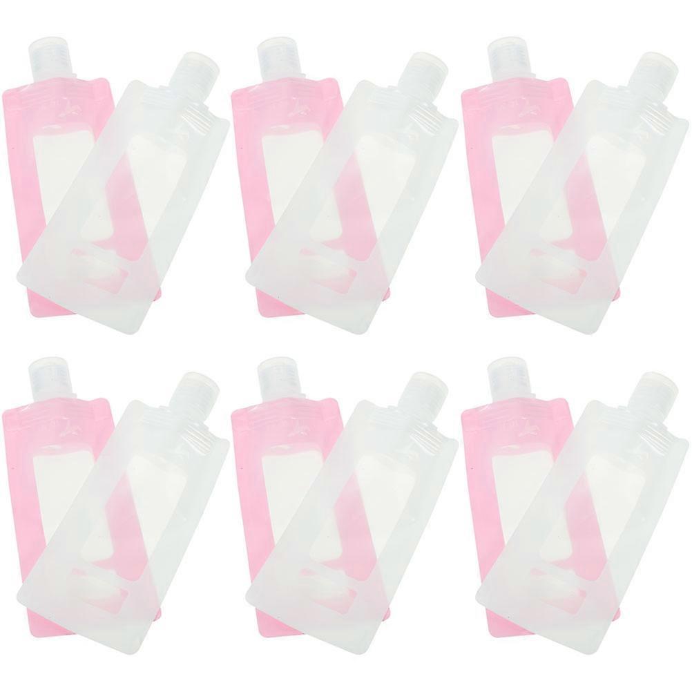 Leak-Proof 40 Pcs Travel Lotion Pouch Assorted Color Stand Up Design For Shampoo Conditioner Outdoor