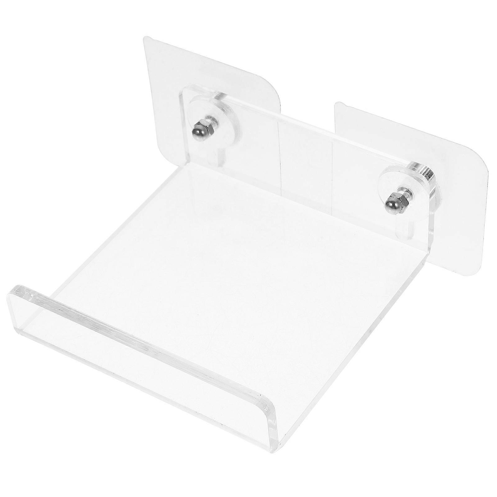 Floating Acrylic Wall Shelf for Bathroom Storage 4Pcs Transparent