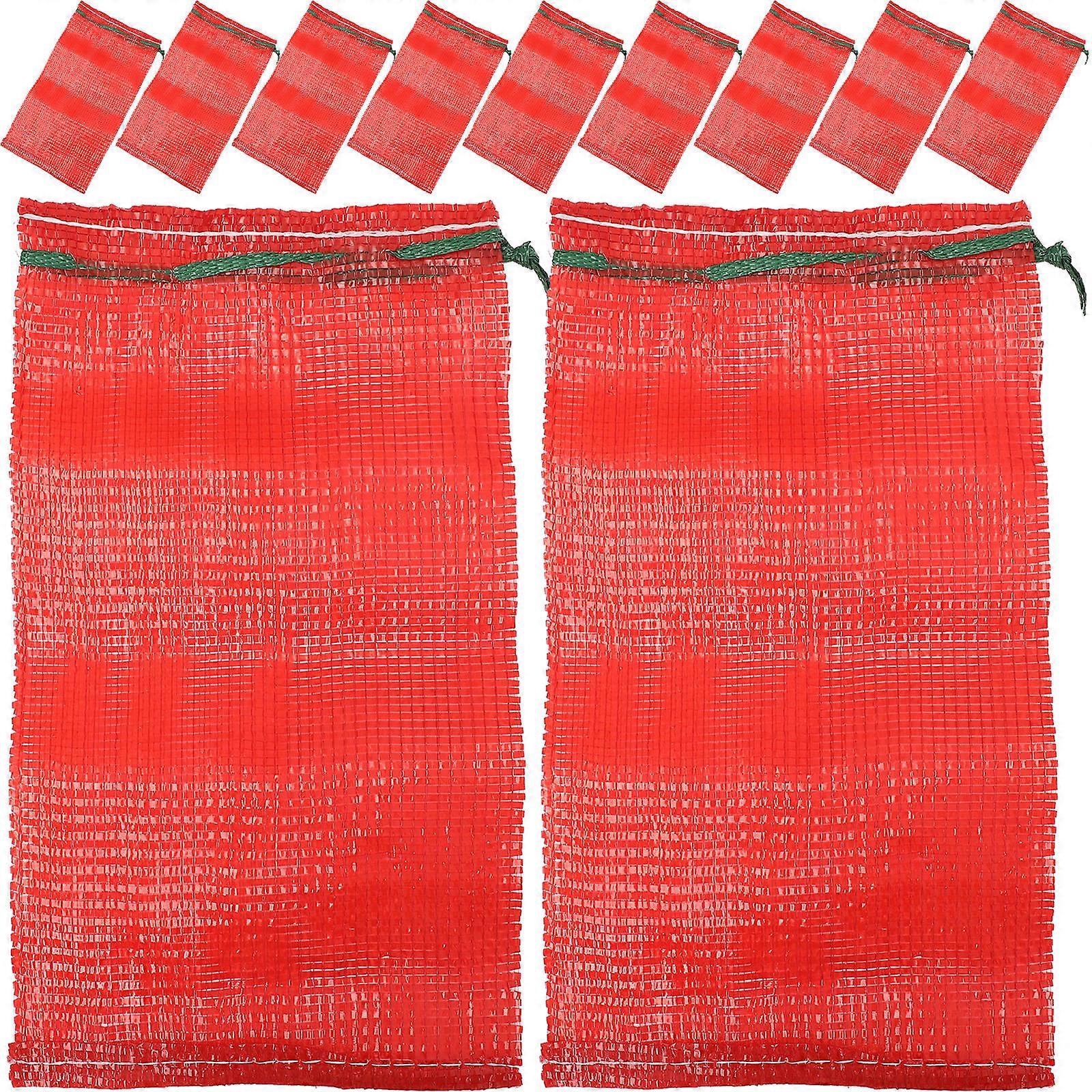 Reusable Mesh Bags 125Pcs Drawstring Packaging Designed For Agricultural Products Suitable For Kitchen Use And Home Storage 49X27CM