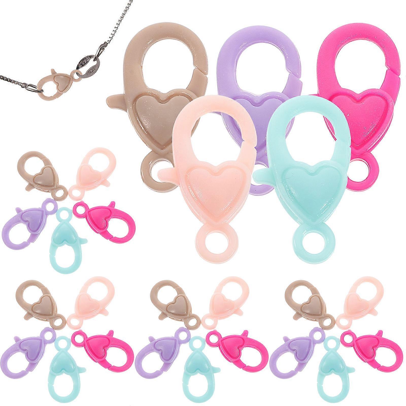 Bracelet Clasps for Jewelry Making Heart Design 250Pcs Lobster Clasps