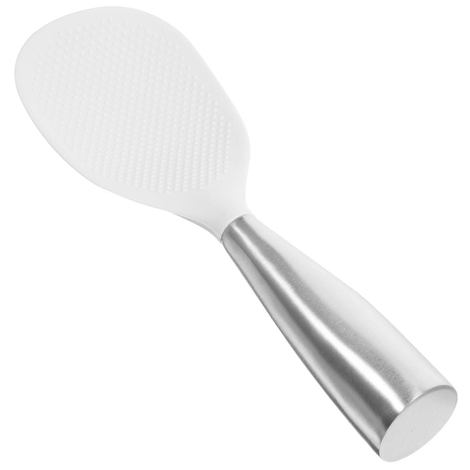 Kitchen Use Standing Rice Spoon Rice Paddle 3Pcs Silicone Nonstick Serving Spoon