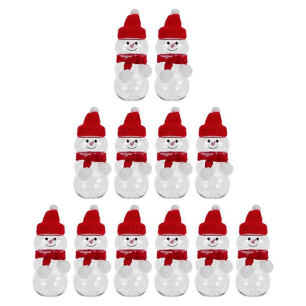 Reusable Snowman Container for Storage 24Sets Assorted Color