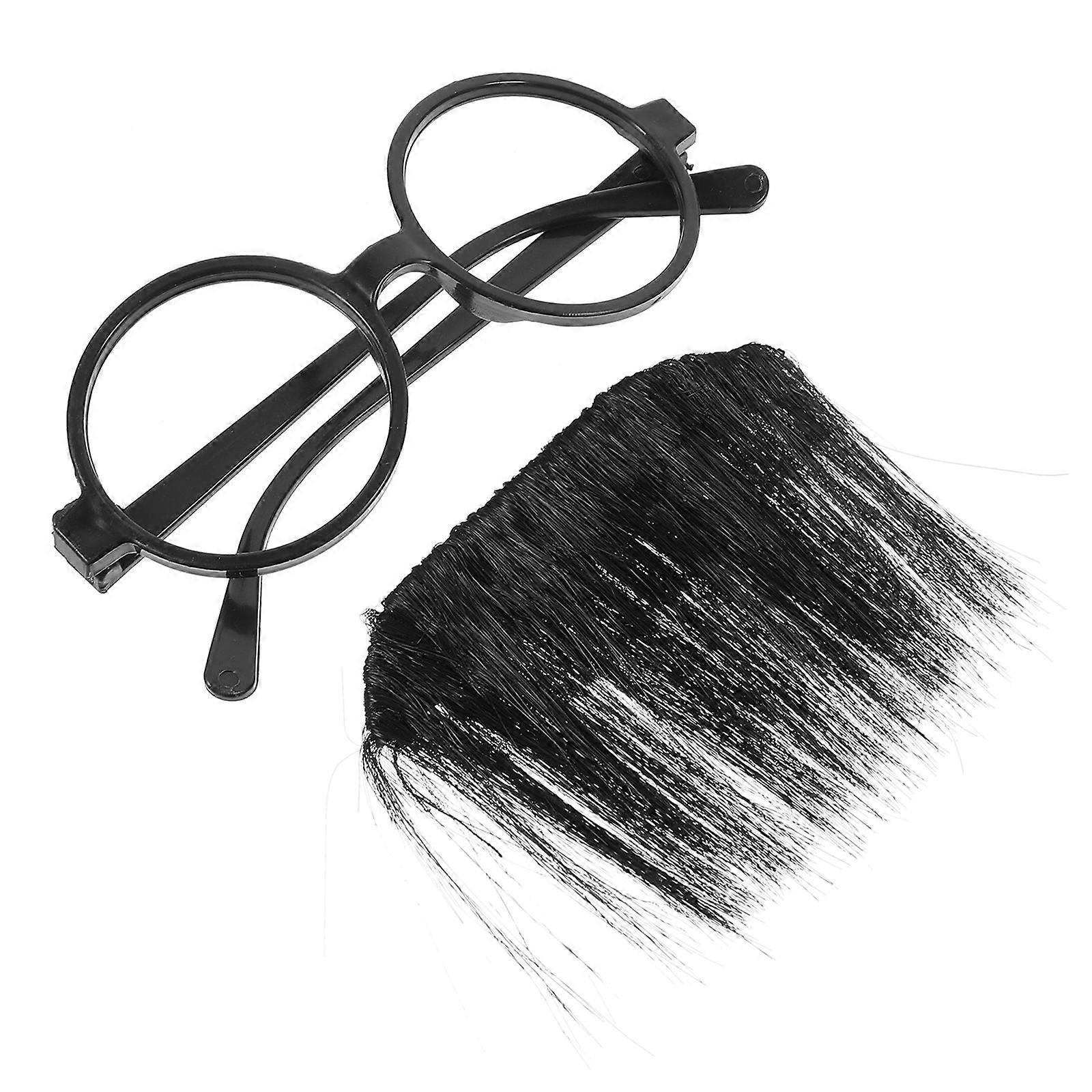 Funny Beard Costume Accessory For Adults Performance Daily Use Black ABS 1 Set