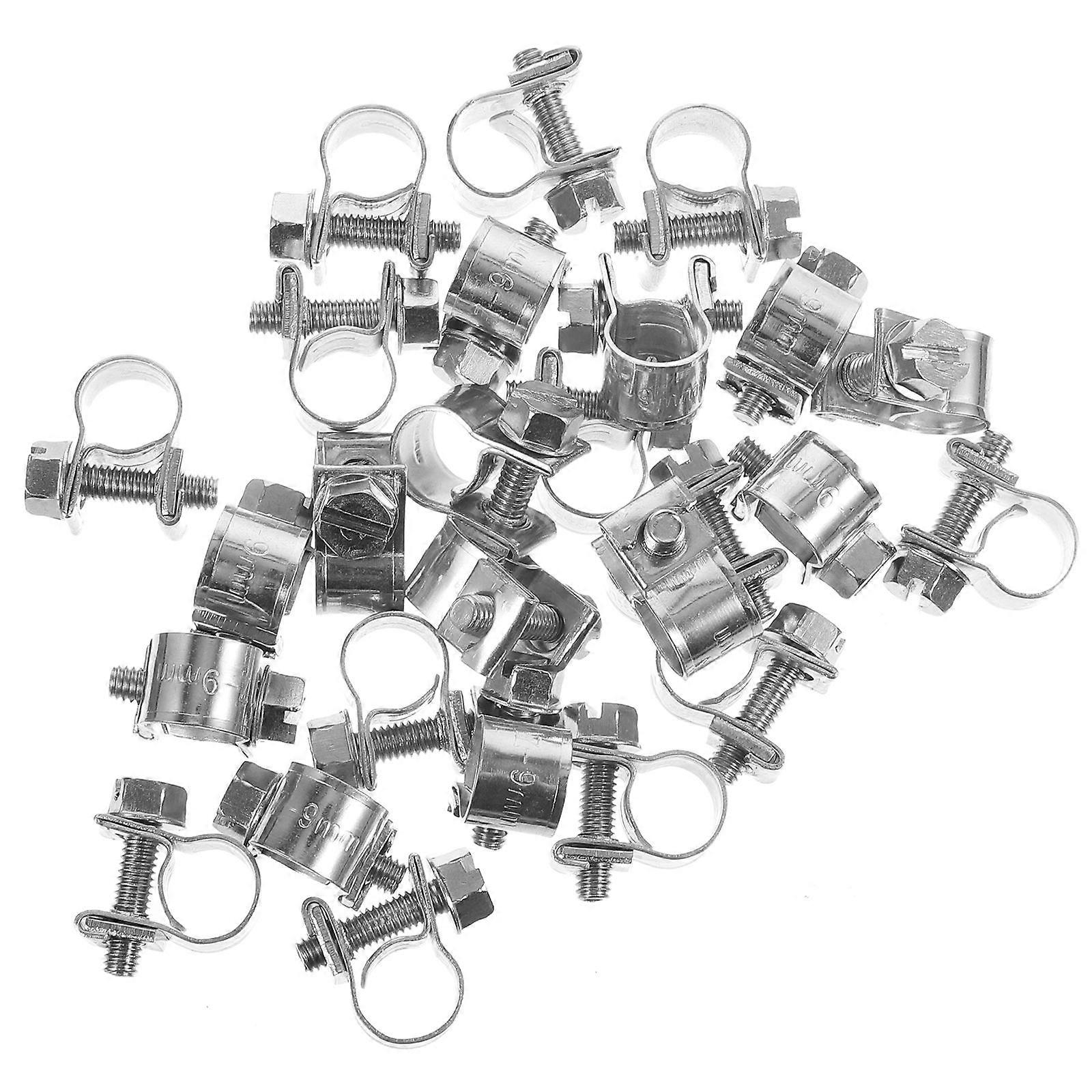 Hose Clamp Fasteners Stainless Steel Hose Clamp Assortment Secure Connection Non Slip Easy Installation 25Pack