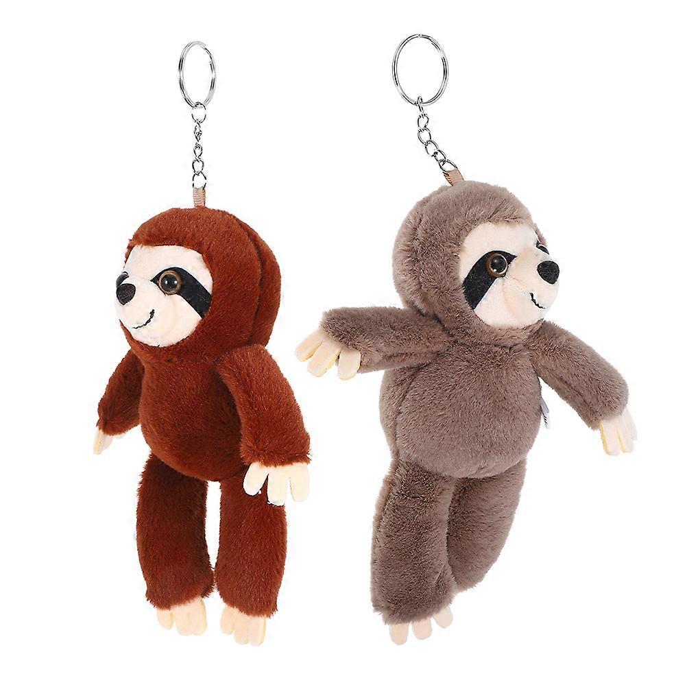 Animal Plush Sloth Keychain for Decor 6Pcs Soft Comfortable Bag Charm