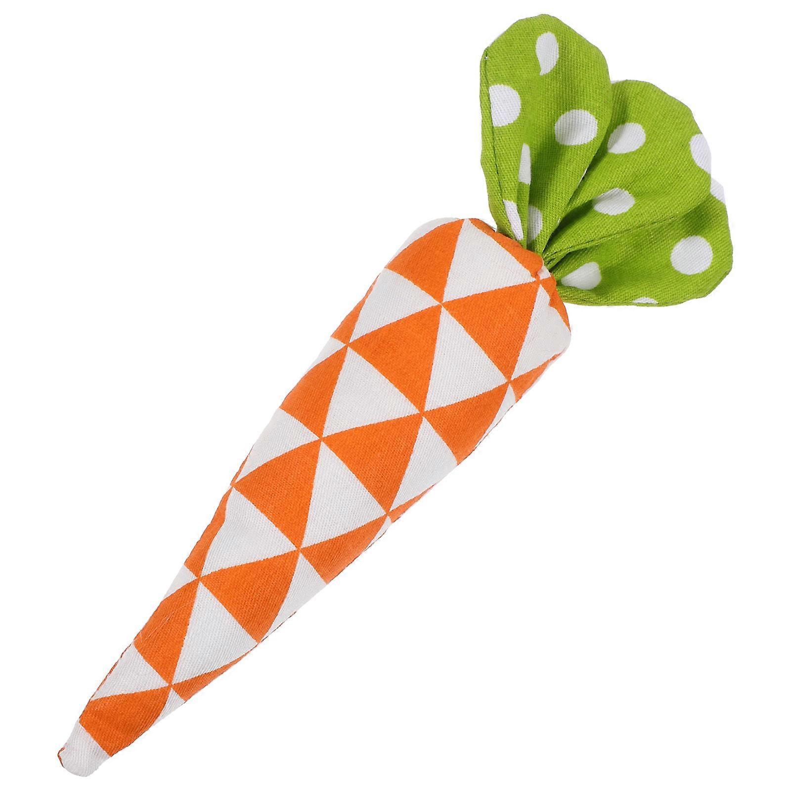 Stuffed Carrot Ornament Easter Carrot Fabric for Decor Featuring and Easy-Clean Multi