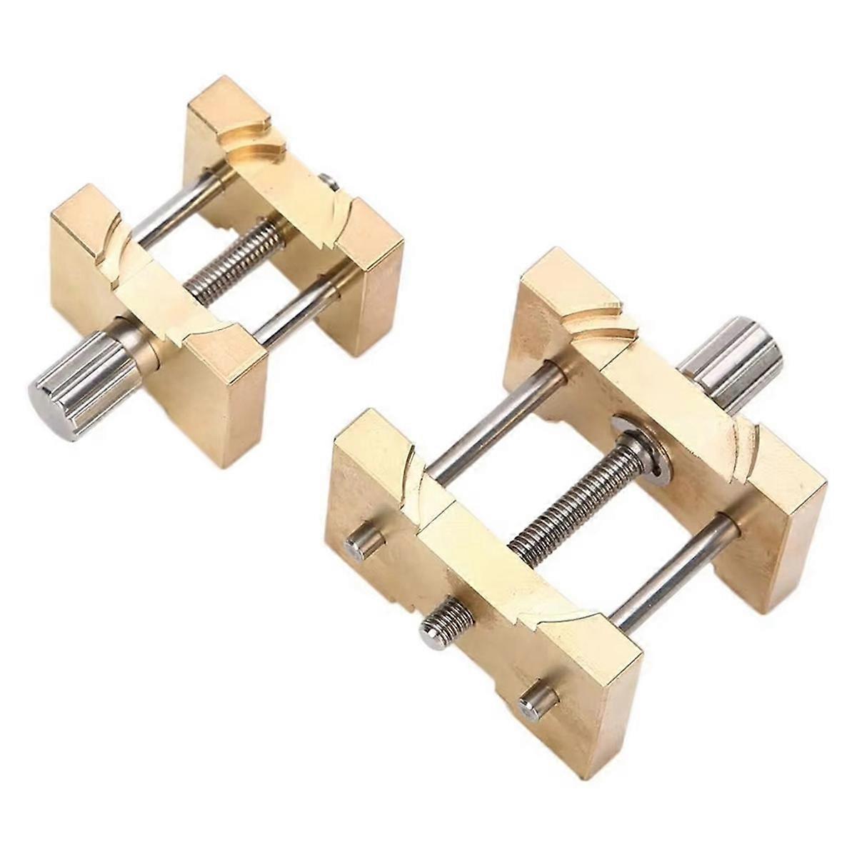 2Pcs Brass Watch Movement Holder Fixed Base Multi Function