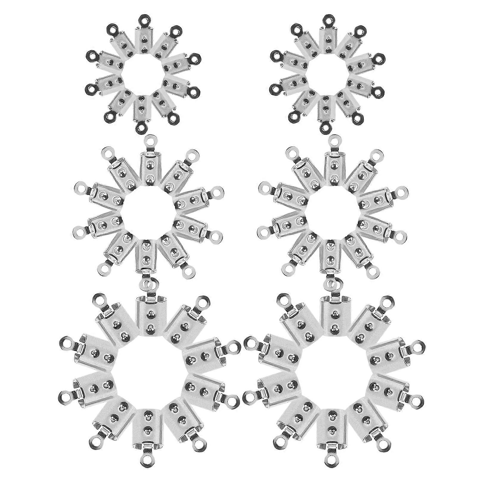 Clasp Tip End Stainless Steel Crimp Cord Caps for 1200Pcs Craft Projects