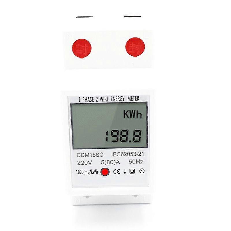 Single Phase Multi-function Rail Meter Electric Energy Meter DDM15SC 220V/50Hz