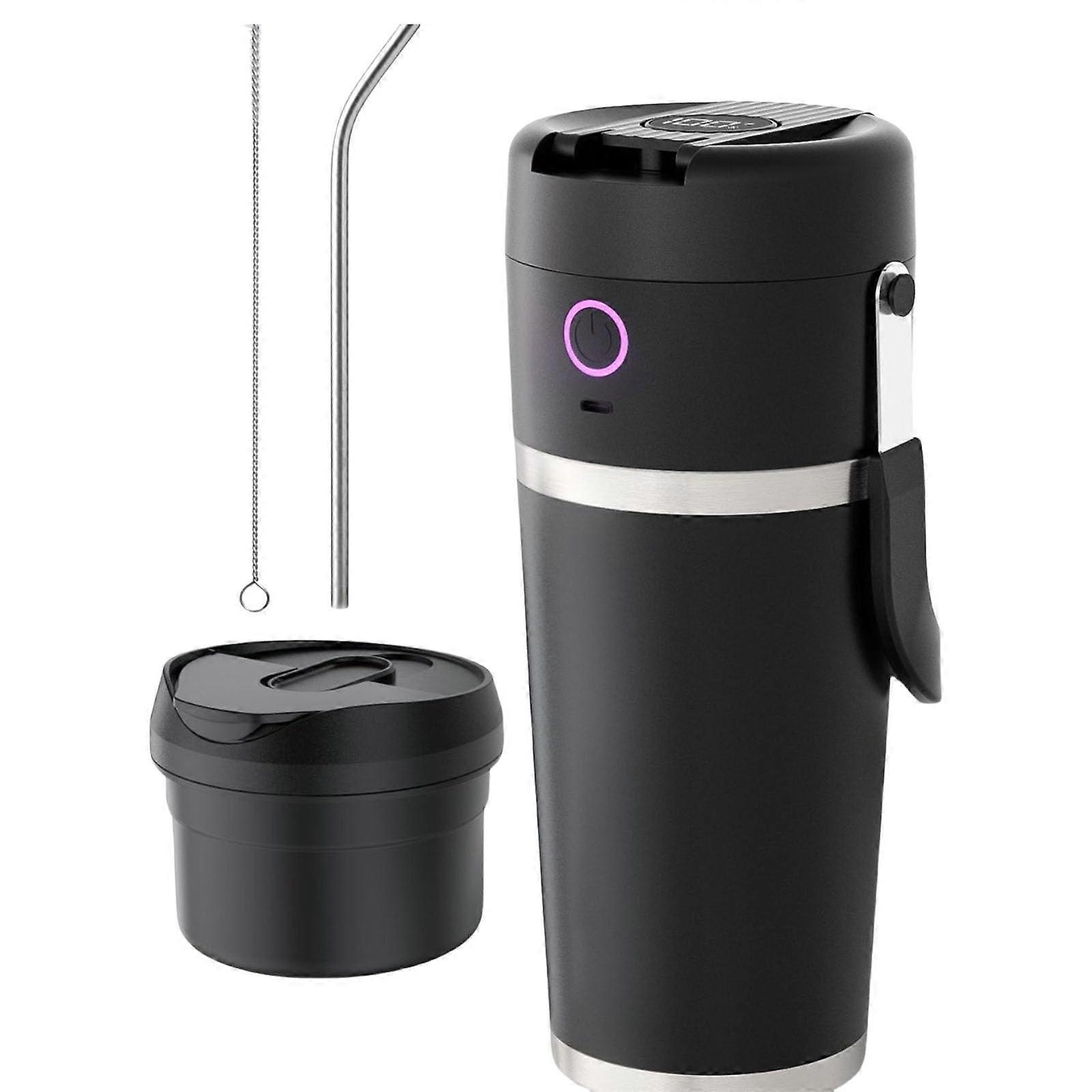 Portable 6000mAh Rechargeable Juicer Insulated Cup Cordless Mixer Stainless Steel Blender Smoothie Maker